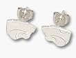 Kansas State Wildcats KSU NCAA Sterling Silver Earrings