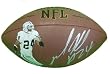 Oakland Raiders Michael Huff Autographed Custom NFL Photo Football Featuring "Raider Nation" Inscription! Proof Photo