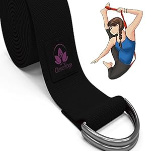 8-Foot Yoga Strap Made With The Best, Durable Cotton - Comes With Our Special 