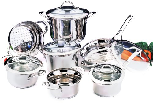 BergHOFF Tulip 12-Piece Glass Covered Cookware Set product image