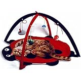 Petty Love House Cat Activity Center with Hanging Toy Balls, Mice & More - Helps Cats Get Exercise & Stay Active - Best Cat Toys on Amazon