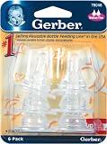 Gerber Silicone Nipples - 6pk - Slow Flow