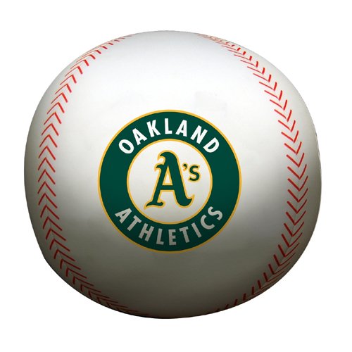 MLB Oakland Athletics 12-Inch Spandex Baseball Shaped Whoochie Pillow