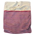 David Fussenegger 21354070 Babydecke 75 x 100 cm, Schafe/Streifen mit Zierstich