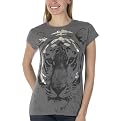 Tiger Face Vintage Tee - Charcoal