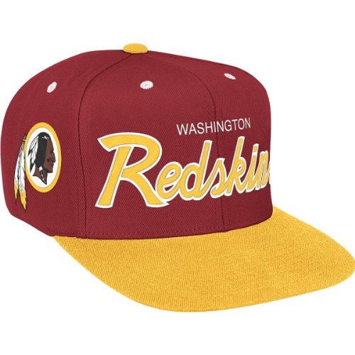 Mitchell & Ness Washington Redskins 2 Tone Script Snapback Hat Adjustable