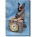 BLUE MERLE Australian Cattle Dog Mantle Clock