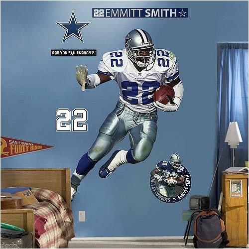 Dallas Cowboys 22 Emmitt Smith Player Fathead Sports