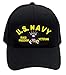 Patchtown US Navy - Iraqi Freedom Veteran Hat/Ballcap (Black) Adjustable One Size Fits Most