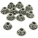 12 End Cap Bali Beads Antique Necklaces Bracelets Parts