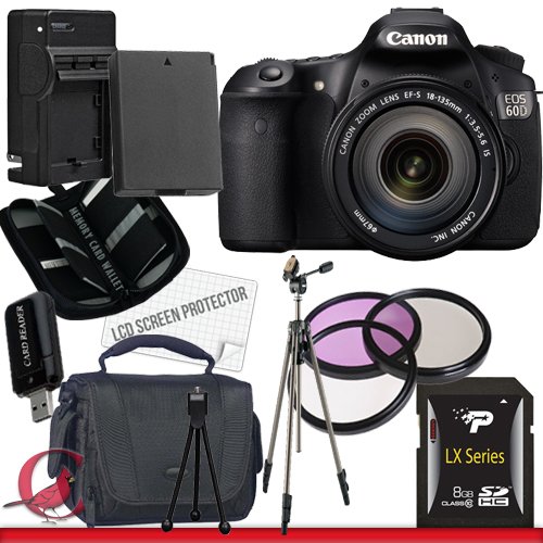 Canon EOS 60D DSLR Camera with Canon EF-S 18-135mm f/3.5-5.6 IS Lens Kit Package 4
