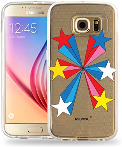 Galaxy S6 Art Skin Jelly Transparent Clear Case Moanc Art Skin Case for Samsung Galaxy S6 (WonderStar)