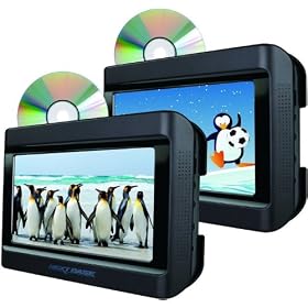 Next Base - Kit Click Duo Deluxe Lite - Lecteur DVD Portable - Double �crans 9" avec 2 lecteurs DVD int�gr�s + support Click & Go Int�gr� Actif