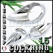 Cockring Teardrop Cock Ring 1.5" Chrome Metal