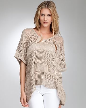 Drop Needle Metallic Poncho :  bebe apparel sweaters tops drop needle metallic poncho