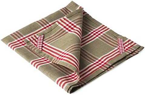 At Home with Marieke Mix Red Check Tea Towel