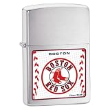 Zippo MLB Boston Red Sox Lighter (Silver, 5 1/2 x 3 1/2 cm)