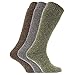 Mens Thermal Wool Blend Long Wellington Boot Socks (Pack Of 3)