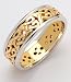 14K All Yellow Contemporary Celtic Band