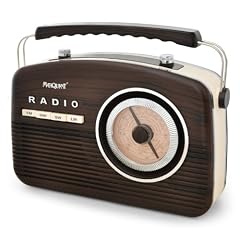 Marquant Nostalgisches Retro-Radio tragbar/mobil Vintage-Boombox (UKW/MW/LW/SW)
