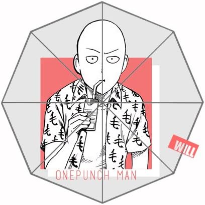 One punch man Custom Foldable Rain Umbrella Wind Resistant Windproof Floding Travel Umbrella