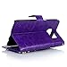 (Not for S7 Edge) S7 Case,Galaxy S7 Case,Mavis's Diary 3D Handmade Wallet with Bling Crystal Shiny Diamonds Butterfly Flowers PU Leather Flip Cover - Purple
