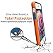 EXSEK Hybrid Impact Ultra Slim Shockproof Case [Anti-Slip] Scratch Resistant Soft Gel Rugged Case for iPhone 5/5S SE (2016)(Dark Blue)