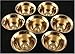 DharmaObjects Tibetan Buddhist 7 Water Offering Bowls Brass 2