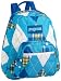 JanSport Classic Half Pint Accessory Backpack, Calypso Blue Plaid Argyle