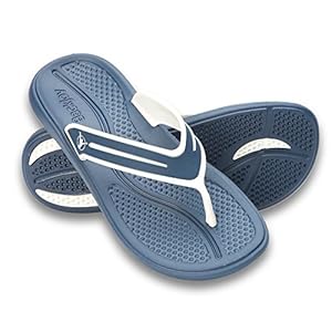 ... StandRight Mens Flip Flops - Sandals Navy - 10: Health  Personal Care