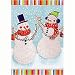 Twinkling Snowmen Boxed Holiday Cards (18 count) Image