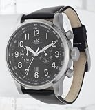 ADEE KAYE XXL ICW FLIEGER UHR CHRONOGRAPH WATCH BLACK DIAL