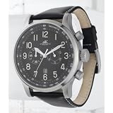 ADEE KAYE XXL ICW FLIEGER UHR CHRONOGRAPH WATCH BLACK DIAL by Adee Kaye