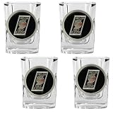 NBA Portland Trailblazers Four Piece Square Shot Glass Set