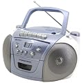 Soundmaster SCD 5401 Tragbarer Radio-Rekorder (CD-Player, UKW-/MW-Tuner, Kassettenrekorder) blau
