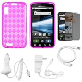 Pink Argyle Premium Thermoplastic Polyurethane Protective TPU Silicone Skin ....