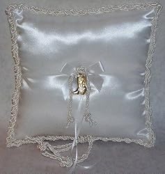 Gold Boot Ring Pillow