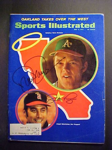 Dave Duncan Oakland Athletics & Jim Fregosi Los Angeles Angels Autographed May 3, 1971 Sports Illustrated Magazine