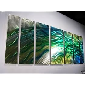 Large Multi-Panel Painting on Metal