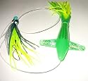 Green Turbo Tailed Teaser Bird Saltwater Fishing Lure for Tuna Mahi Wahoo Marlin