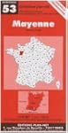 Carte routi�re : Mayenne