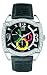 Marc Ecko E16519G2 Steel Gents Three hand with retrograde movement Black dial with polished silver and green/red/yellow accents Polished silver case iced on black croco leather strap