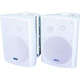 TIC CORPORATION ASP120-W Indoor/Outdoor 120-Watt Speakers with 70-Volt Switching (White)
