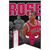 NBA Chicago Bulls Derrick Rose Premium Felt Banner 17-by-26