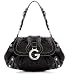 G by GUESS Emily Half Flap Handbag, BLACK