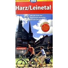 ADFC-Radtourenkarte 12 Harz / Leinetal: Radfernwege / Bahn / Bett / Bike