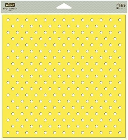 Jillibean Soup Mix The Media 10" Stencil Simple Dot