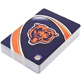 Chicago Bears Team Logo Vortex Design Playing Cards