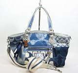 NEW AUTHENTIC COACH POPPY DENIM PATCHWORK ROCKER CONVERTIBLE SATCHEL SHOULDER TOTE (Denim/Silver) 51LfT592elL. SL160 NEW AUTHENTIC COACH MADISON METALLIC LEATHER SOPHIA CONVERTIBLE SATCHEL (Gunmetal/Silver)