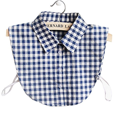 Women's Fashion Plaids False Collar